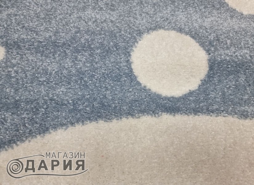 Тъкан килим MAGNOLIA 648 l.blue КРЪГ